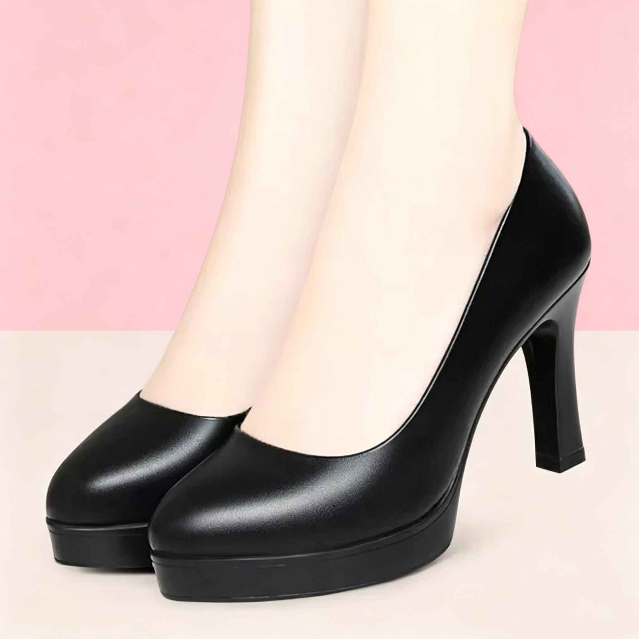 Court Heel Pointed - Универсальные офисные женские дышащие удобные туфли-лодочки