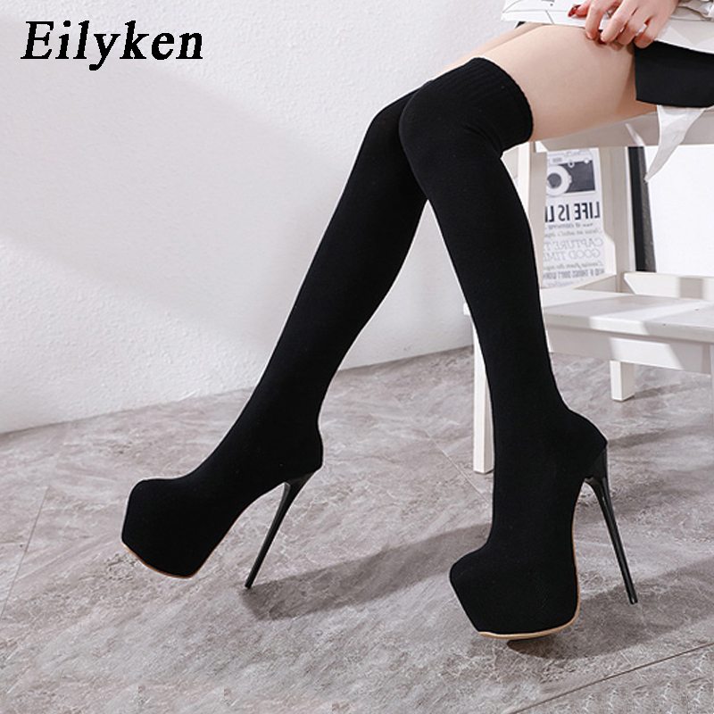 Sock Boot Women - Eilyken модные сапоги выше колена из