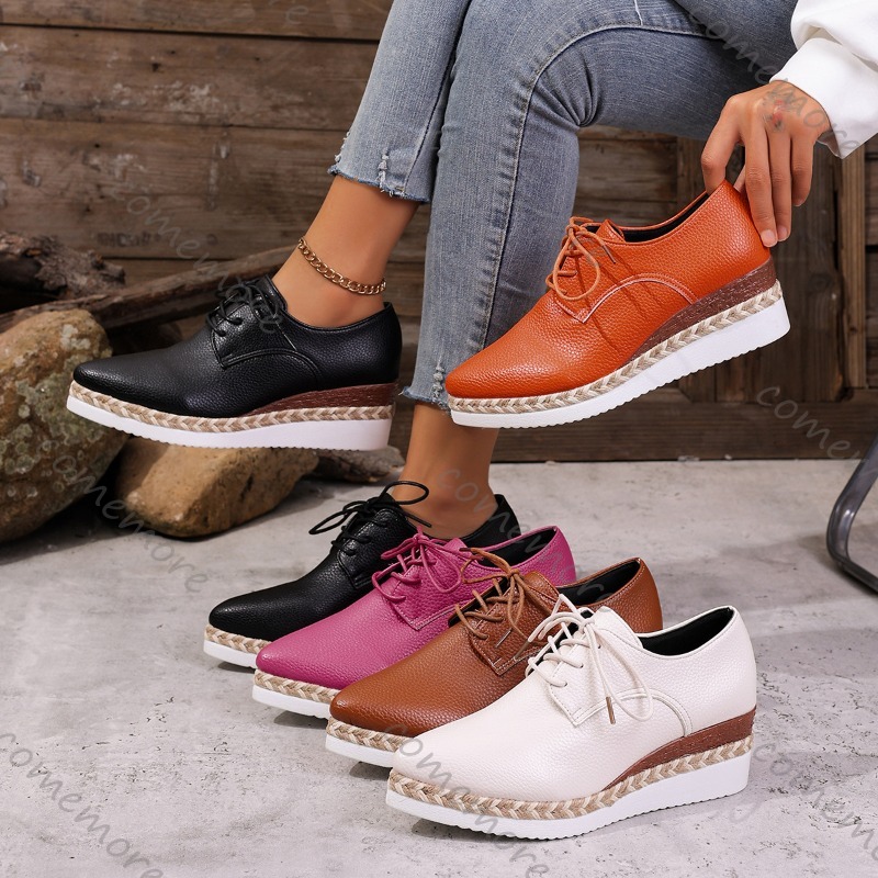 Кожаные женские туфли-оксфорды – обзор и цена Oxford Lace Up Women