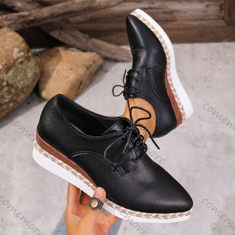 Кожаные женские туфли-оксфорды – обзор и цена Oxford Lace Up Women