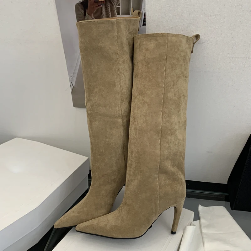 Уличные зимние винтажные женск – обзор и цена Knee High Boots Women